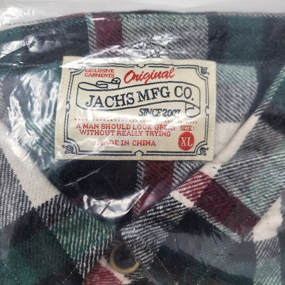 Original Jachs Mfg Co. Men's Long sleeve button up flannel shirt - Picture 3 of 4